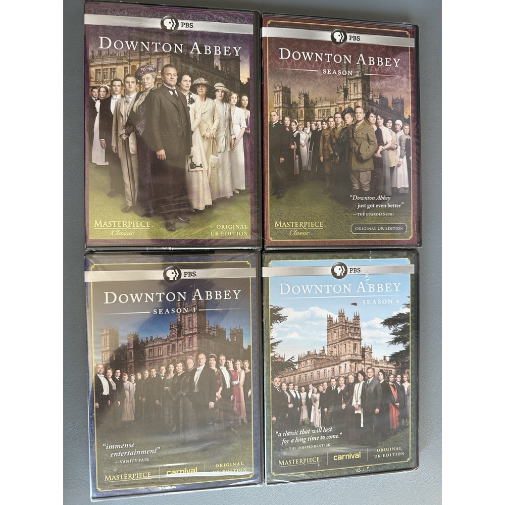 Downton Abbey NEW DVD Seasons 1-4 Original UK Edition PBS TV Series Set